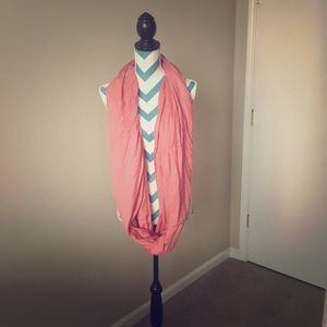 Blush rose petal pink convertible circle scarf